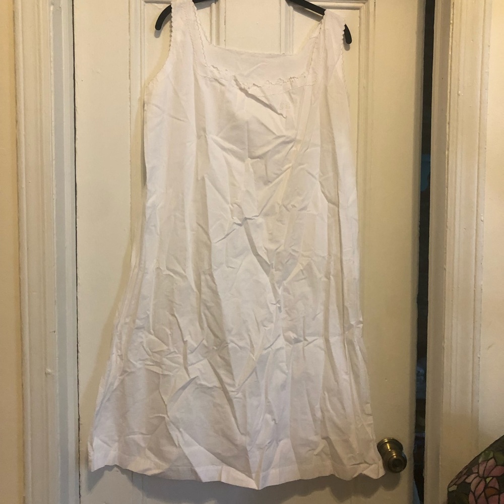 Vintage French Basque white nightgown